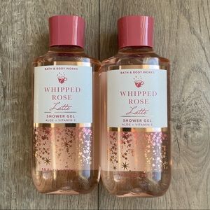 BBW Whipped Rose Latte Shower Gel Bundle